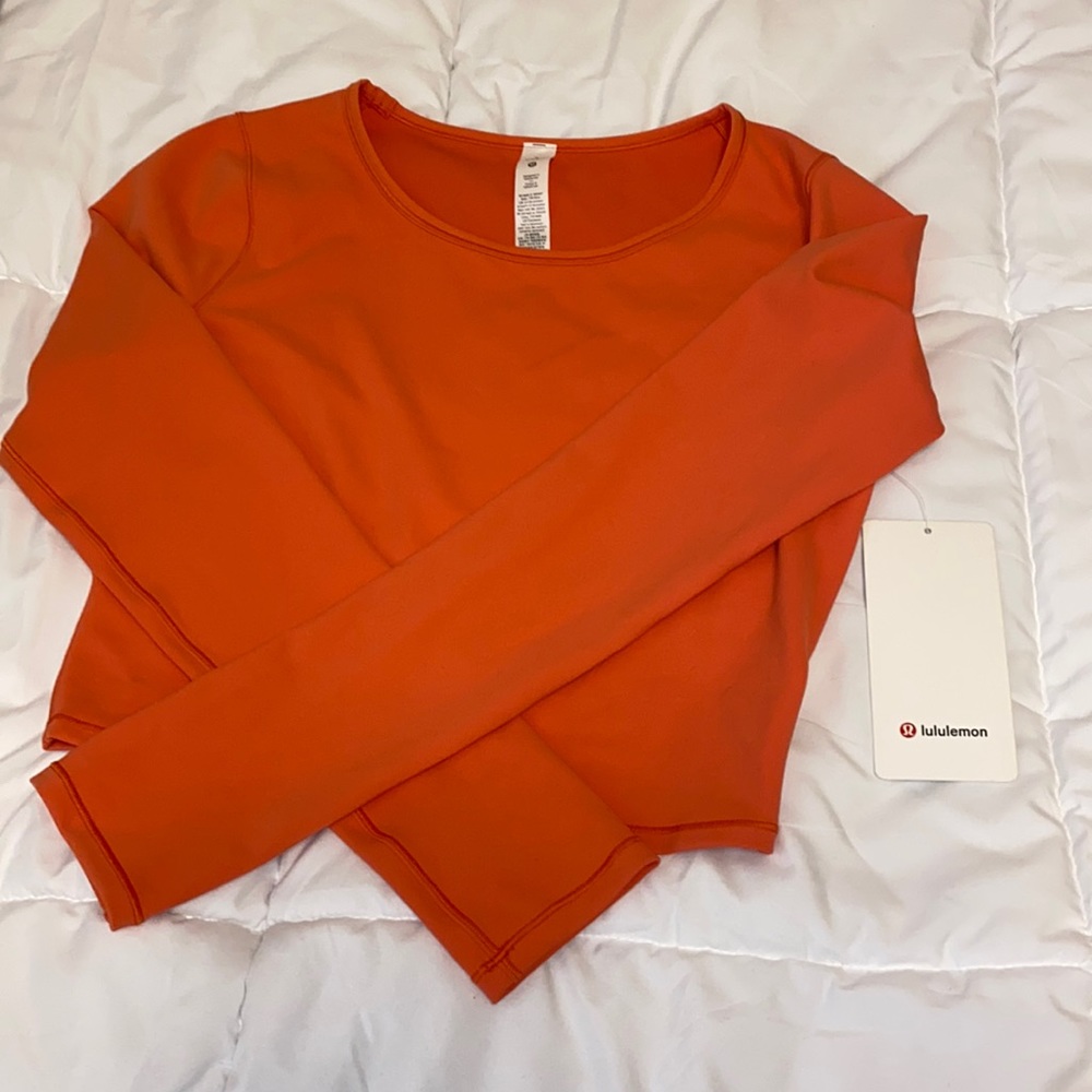 Lululemon Wunder Train Cropped LS